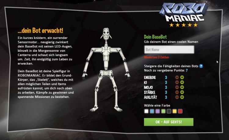 RoboManiac – Das Roboter Multiplayer Browsergame